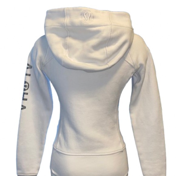 🔥 Lululemon Athletica White Hoodie Size 4 Excellent Condition - Picture 2 of 9